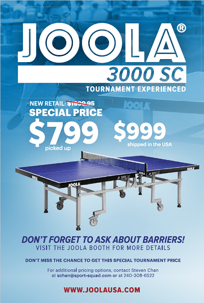 JOOLA Table Ad for 2018 small